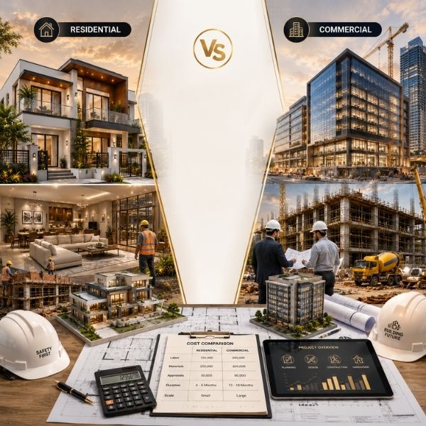 Residential vs Commercial Construction: Key Differences Explained